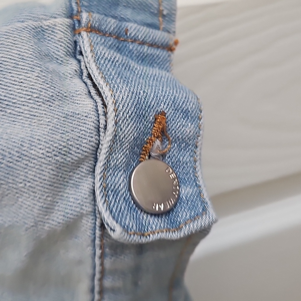 ASHLEY VINTAGE CHARM Blue Vest Denim Style - Picture 5 of 6